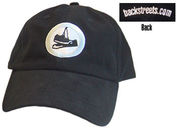 Backstreets Baseball Cap: Black "Sneakers" cap