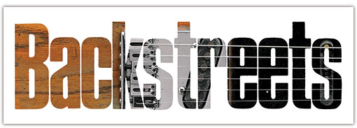 Backstreets Bumpersticker: Guitar Logo