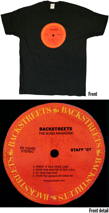 Backstreets T-shirt: Record Label