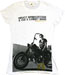 Concert Shirt: Ladies/Juniors white Motorcycle shirt