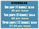 Backstreets Magazine Subscription: OVERSEAS