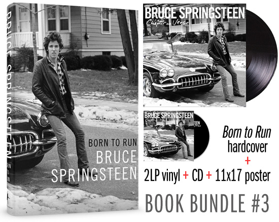 Book Bundle 3: Born to Run + 2LP vinyl + CD + bonus poster