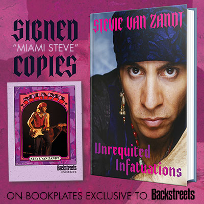 Book: Stevie Van Zandt - Unrequited Infatuations - SIGNED BY "MIAMI STEVE"