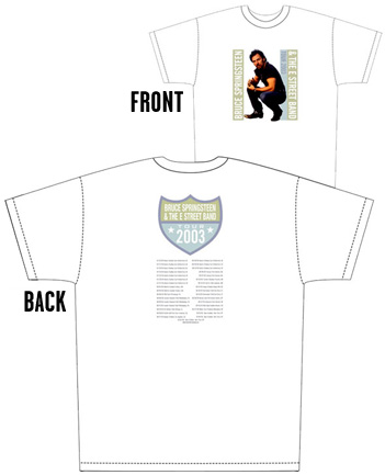 Concert Shirt: 2003 Crouching Bruce T-Shirt